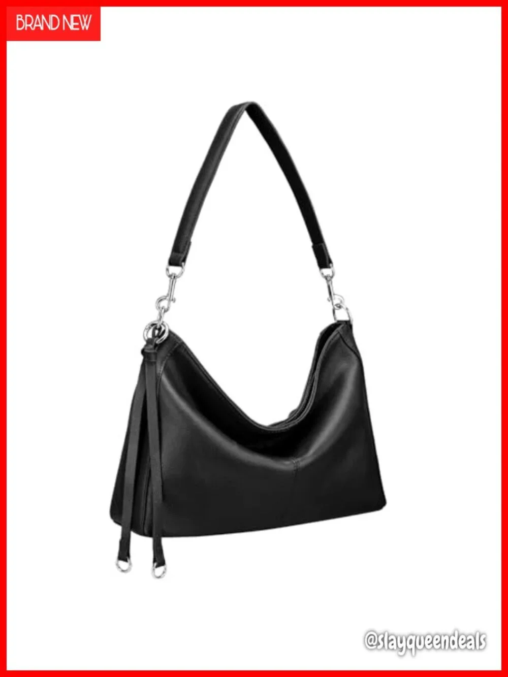 Genuine Leather Hobo Bag Anti-Theft Crossbody with RFID Wallet